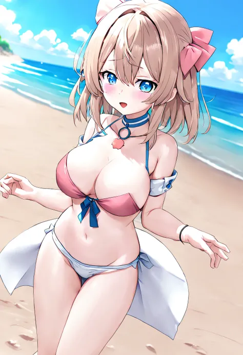 tits anime waifu beach