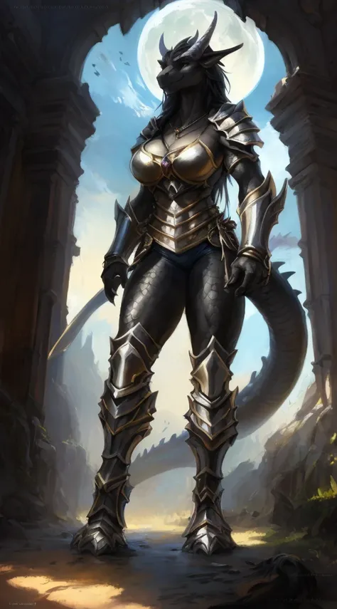 Dragon girl, big chest, day, sexy, sensual, detailed, uploaded to e621, beautiful and detailed portrait of an powerful anthropomorphic dragon ((female))) kenket, ross tran, ruan jia, uploaded to e621, zaush, foxovh, scalie, silver scalie, movie lighting, b...