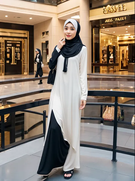 hijab, gamis, mall