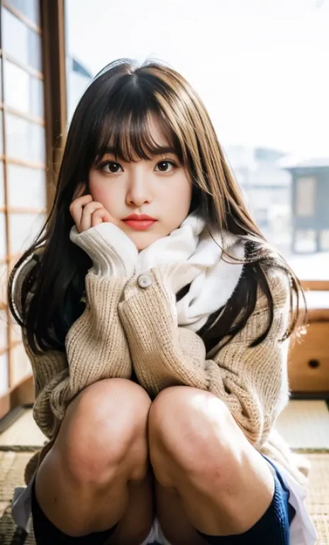 ulzzang -6500-v1.1, (Raw foto:1.2), (Photorealsitic:1.4), a beautiful detailed girl, extremely detailed eye and face, beatiful detailed eyes, Ridiculous, unbelievable Ridiculous, huge filesize, ultra-detailliert, hight resolution, ighly detailed, top-quali...