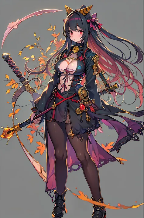 (masutepiece), (Best Quality), (Detailed), Light Layer, Lustrous skin, (intricate-detail , taut clothes, , Demon Wings,Hair Ornament :1.2), From  above, Black hair, Black Choker, Long hair, hime-cut, Woman, Blunt bangs, side locks, Red Eyes, Holding quarte...