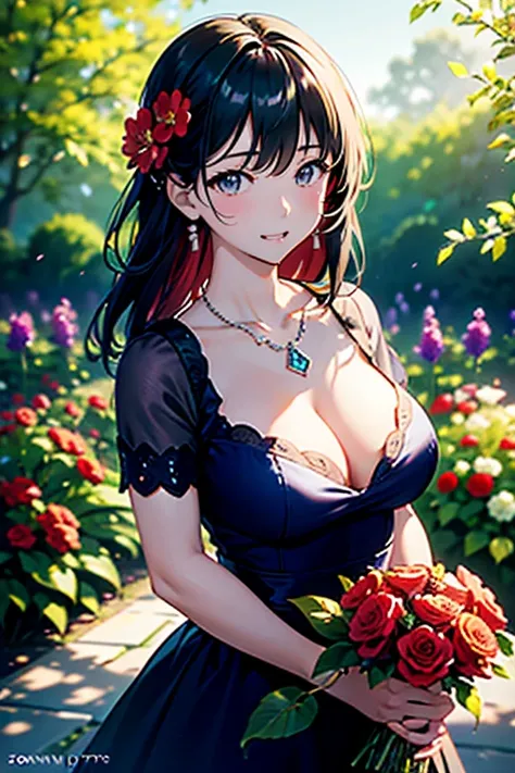 (​masterpiece), ((top-quality)), (hight resolution), (extremely detailed CG unified 8k wallpaper), Photorealsitic, Vibrant colors, High-definition beauty face, beautiful hairl, Beautiful detailed eyes, ((lipgloss)), ((large full breasts)), kawaii girl, Mod...