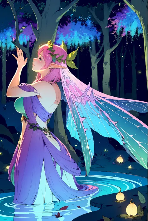 (faeries:1.2),(A high resolution,Best quality,like a dream,obsessed,at a forest,faeries),(vivd colour,ultra - detailed,realistically:1.37),(beautidful eyes,Mottled sunlight,Whimsical creatures,sparkling mysterious mist,Evocative atmosphere otherworldly bea...