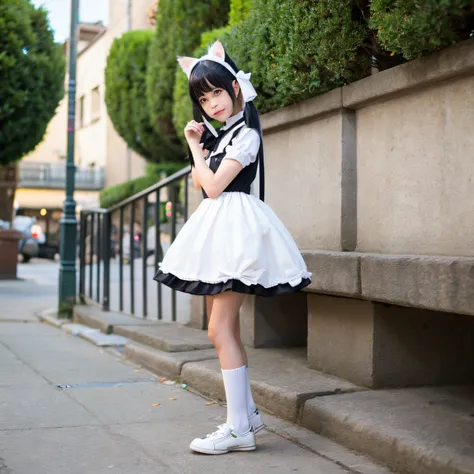 cat ears girl lolita short stature