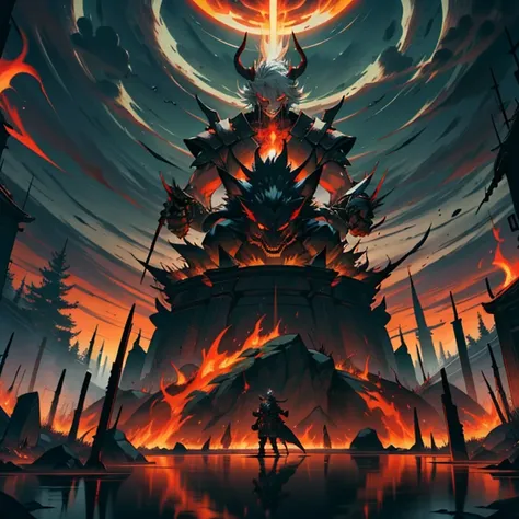 In a world consumed by darkness, Where ancient legends come to life, Imagine a demonic shogun emerging from the fiery depths of hell. Play as a fearsome character clad in crimson armor, An ethereal glow emanating from every crevice. With eyes that burn lik...