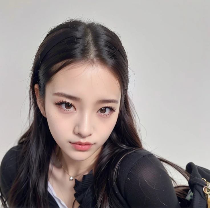 um close de uma mulher com uma bolsa e uma bolsa, Jisoo do Blackpink, Retrato Jisoo Blackpink, jisoo do blackpink, Retrato de Jossi de Blackpink, Ulzzang, Sha Xi, testa larga, jossi do blackpink, Jinyoung Canela, young adorable korean face, Heonhwa Choe, m...