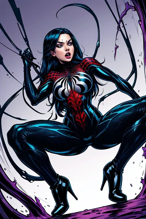 A female version of Venom from Spider Man comics