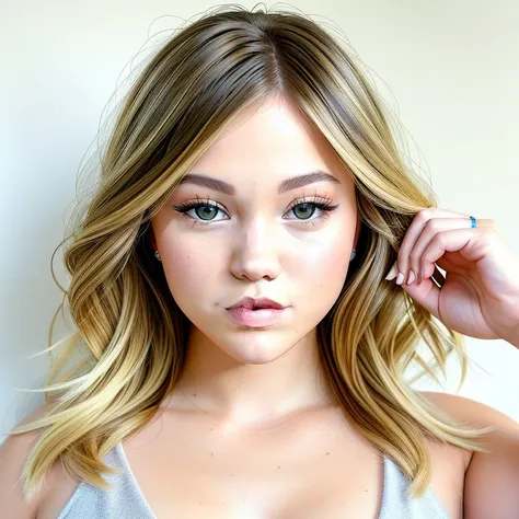 Olivia Holt (masterpiece, best quality, full body), ,masterpiece, beautiful detailed eyes, looking at viewer, detailed beautiful face,  extremely detailed, high, 1girl, brown hair, long hair, best quality, closed mouth