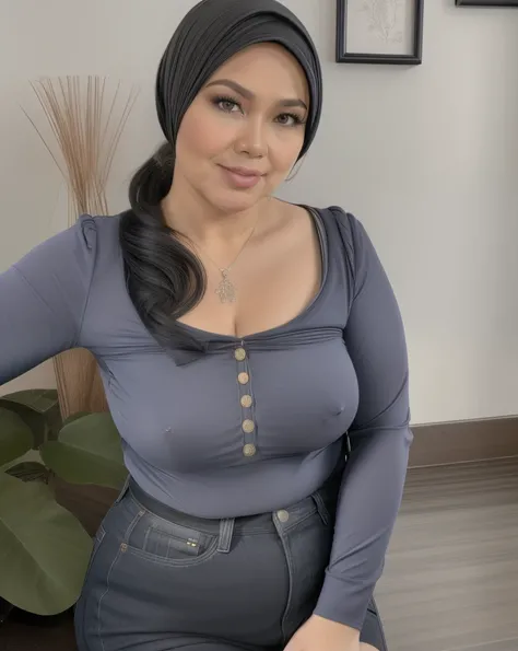 58 years Old, Hijab Indonesian mature woman, Big Tits : 96.9, Gamis, Breast about To burst out, at doctor office, Dark light, at Nighttime, ((CHUBBY )), ((HUGE BREAST)), ((GIGA BREASTS)), ((HEAVY NIPPLES)), (( HUGE NIPPLES)), ((SAGGY BREASTS)), ((UNDRESLAC...