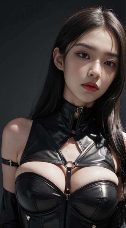 Angry Face, BDSM,slave,Rubber,Black Corset,Bondage,Collar,NSFW,((Best Quality, 8k, Masterpiece:1.3))), Crisp Focus: 1.2、(Layer Cut, Big:1.2),Beautiful Woman with Perfect Figure: 1.4、Slender Abs:1.2、Wet Body:1.5、Highly Detailed Face and Skin Texture、Detaile...