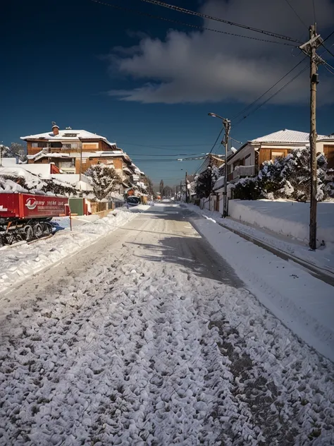 muita neve, manto de neve, arvores com neve, telhados com neve