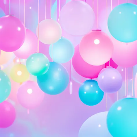 Background with,、cups、Kawaii Tech, kawaii, Cute, Pastel colors, Best Quality、kirakira、No person、wall-paper