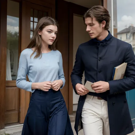 Une photo de couple mignonne de Gaspard Ulliel et Anya Taylor Joy blonde, ils se tiennent la main