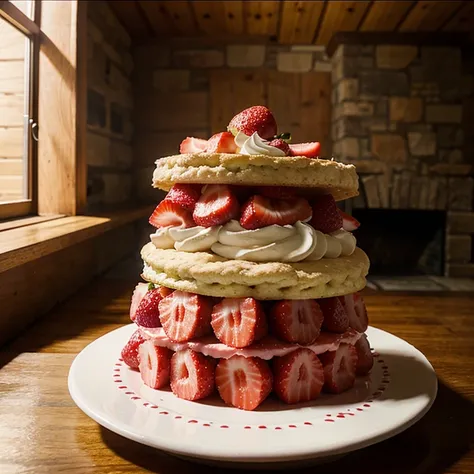 House made of strawberry shortcake