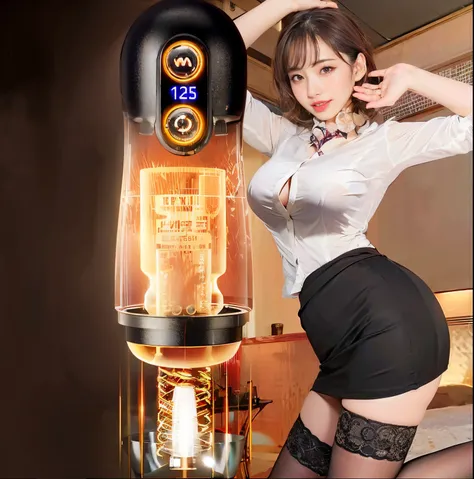 There is a woman wearing a sexy skirt and stockings, Full body light-emitting vacuum tube, sexy-s 100, femele, sexy for, 4 8 0 p, 480p, stunning high tech, lava lamp, 19xx year, female jigzadeh, , Wang Chen, 1 8 yes, lit from bottom