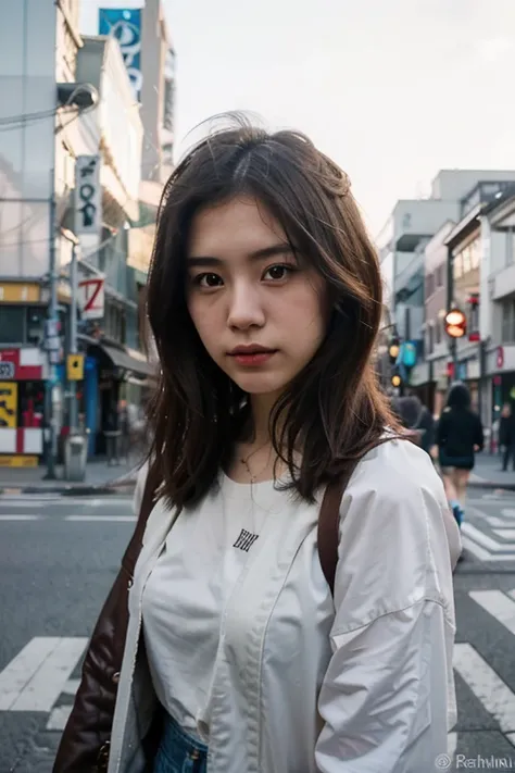 a 17 years old japanese instagram model "rahma mizuhara", mix4, (8k, RAW photo, best quality, masterpiece:1.2), (realistic, photo-realistic:1.37), 1girl, cute, tokyo setting, kodak portra 400, cinematic, bokeh, physically-based rendering