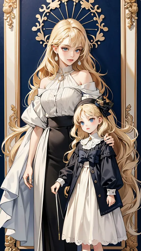 In the family portrait, Madame Seraphina and her daughter Isabella stand side by side, strikingly similar yet distinctly different. Seraphina, the headmistress, is dressed in her professional attire: a tailored pencil skirt that accentuates her slim waist ...