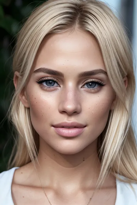 hot blonde woman, pinterest woman, 4k, ultra realistic, skin texture, pores, photorealistic, model, hyper realistic, RAW photo, photography, gorgeous, summer raine