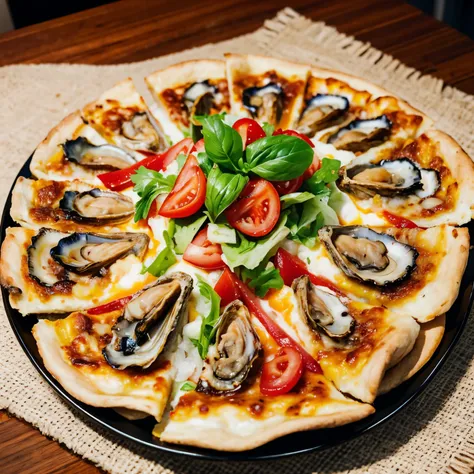 oysters　pizza