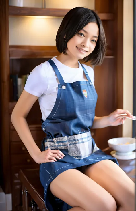 Iom, 1girl in, Apron,