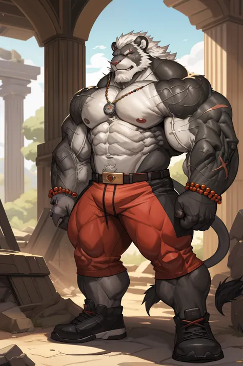 lindong, zoroj, echin, (lion) huge pec, muscular pec, huge pec muscle, gigachad muscular, muscular!!, large muscles, big muscle,...