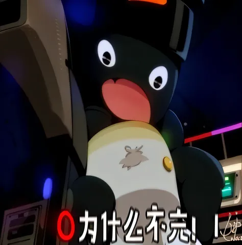 someone is holding a remote control in front of a pinguin, Pinggu, virtual chat, anthropomorphic pinguin, pinguin, Inner height, mecha anthropomorphic pinguin, reddit memes, Rhygos from beast star, Pinggu sitting behind a computer, pinguinz0, kumamoto，Wear...