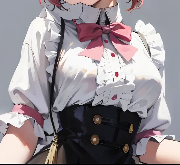 neck bowtie、anime girl in maid outfit,  author：anime painter studio, anime cute art style, anime style portrait, anime style 3d,...