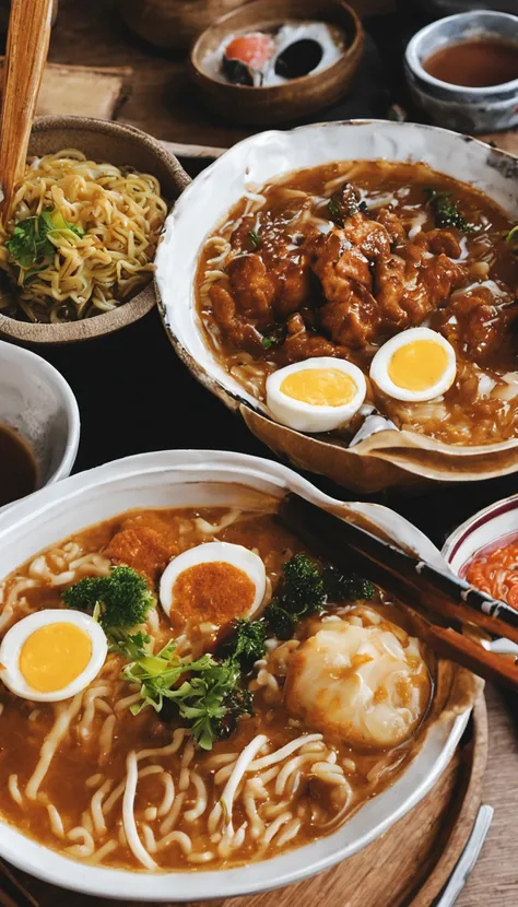 Family Ramen、Takoyaki、curry rice