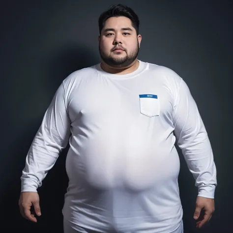 Human man is slightly fat