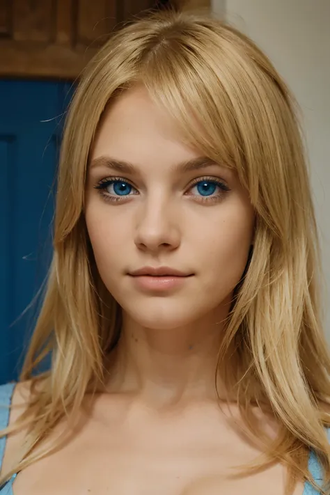 blond, Europe, very blue eyes