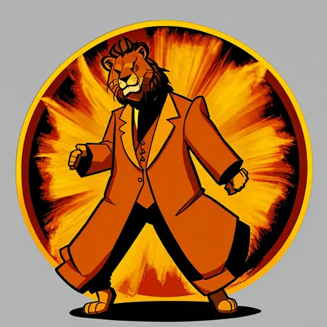 lion dressed suit,vector,300 dpi,2200x2200 pixels,effect curve