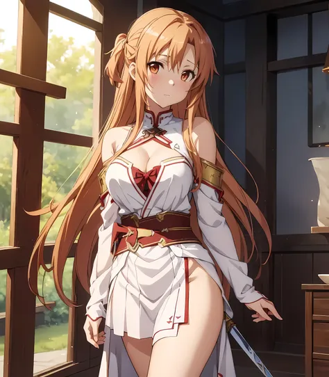 {asuna yuuki(the art of the sword online)}, 1girl, tmasterpiece、cleavage, topquality、nsfw, full nudity、{{former toy, , {lovejuic...