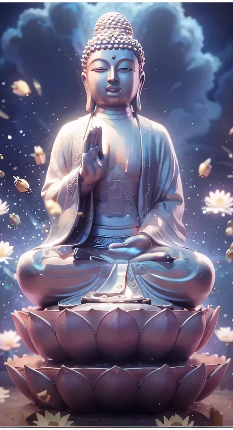 buddha sitting on lotus picture, central plains universe, popular topics on cgstation, chinese ghost festival, avalokitesvara of...