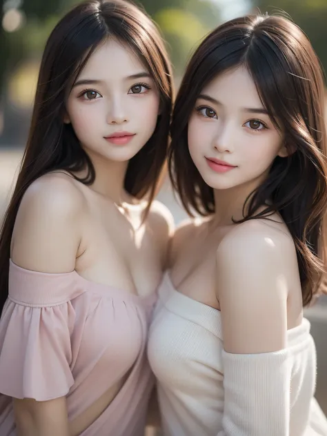 (2 little girls:1.3), (ultra realistic), (highly detailed eyes, highly detailed hair, highly detailed face, highly detailed plum...