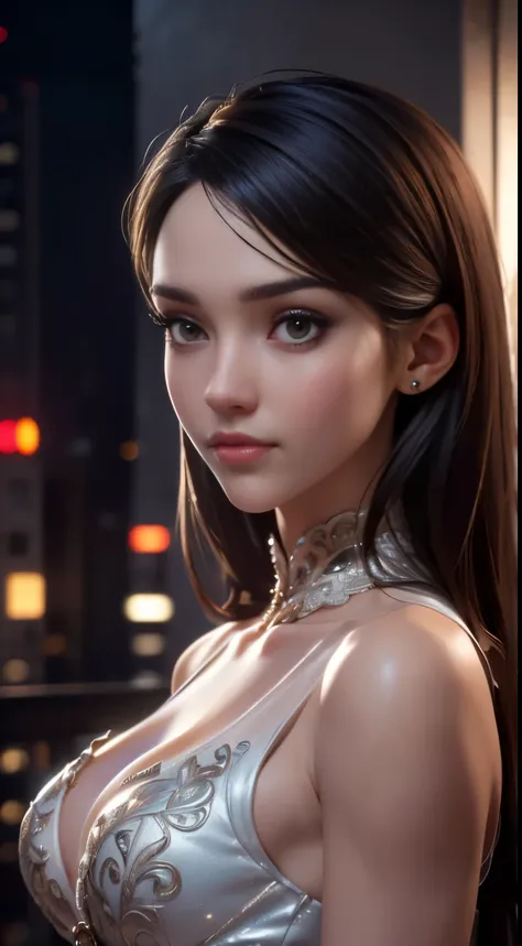 photo of Jessica Alba, RAW, beautiful woman, ((portrait)), ((detailed face:1.2)), ((detailed facial feature, detailed skin, clear skin), (perfect proportioned body, medium breasts), (wearing a sexy dress) (high detailed city environment, apartment balcony)...