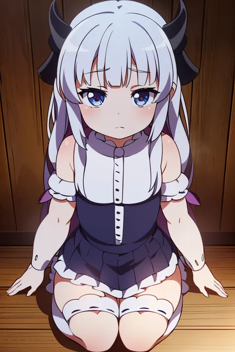 Kanna kamui, (8k, Foto RAW, best quality, master part:1.2), (Realistic, foto-Realistic:1.4), (extremamente detalhado CG unidade 8k papel de parede), corpo inteiro, Hyper-detailed trends, Intricately detailed gothic art on Artstation, genial, detalhes intri...