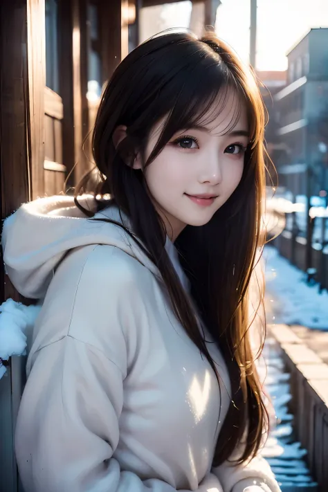 1girl in, (Wear winter clothes:1.2), (Unripe, Best Quality), (Realistic, Photorealsitic:1.4), masutepiece, Extremely delicate and beautiful, Extremely detailed, 2k wallpaper, amazing, finely detail, the Extremely Detailed CG Unity 8K Wallpapers, Ultra-deta...