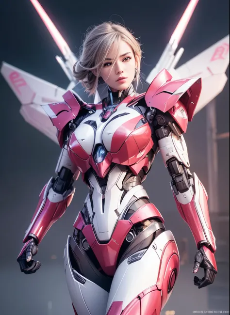 Textured skin, Super Detail, high details, High quality, Best Quality, hight resolution, 1080p, hard disk, Beautiful,(Arcee),beautiful cyborg woman,Mecha Cyborg Girl,Battle Mode,Girl with a Mecha Body,She wears a futuristic Transformers mech,Female Warrior...