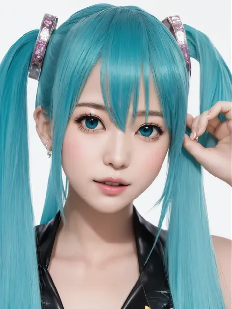 Hatsune Miku, Valentine, inner strength, Love is in the air, Highly detailed, absurd res, image perfect, (flower_Style:0.8)