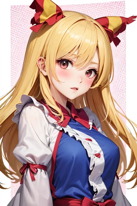 Anime cute deformation Touhou Ai Yakumo blush blonde