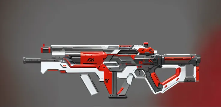 futuristic weapon，futuristic attack, impulsive, Dragon shaped，Red element