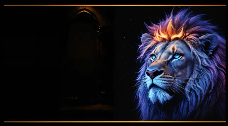 Lion, Divine Lion, Lion King, Lion Majestic, natural, Natureza, renderizado, fotorrealista, UltraHD, 4k, texturasdetalhadas, thunders, sombras detalhadas, cores detalhadas, por do sol, sol se pondo, Sunset, Natureza Linda, Great Divine, por do sol, contras...