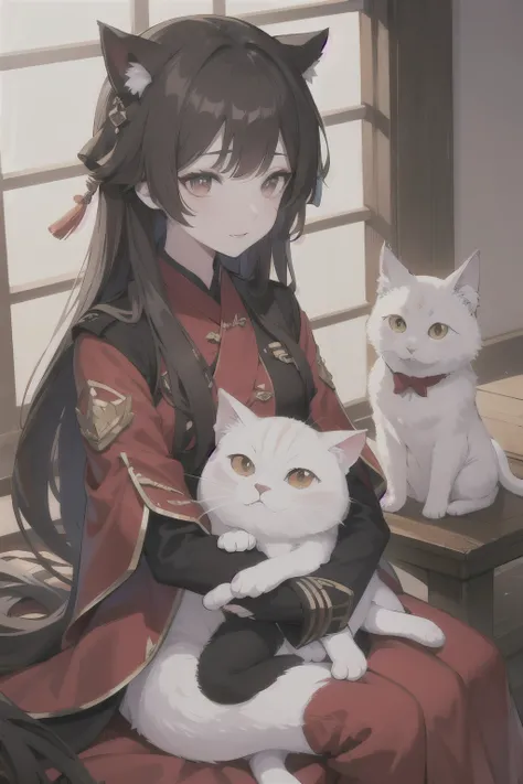 Based on Luo Xiaohei’s cat status in Luo Xiaohei’s War Chronicles，Make a  and beautiful avatar