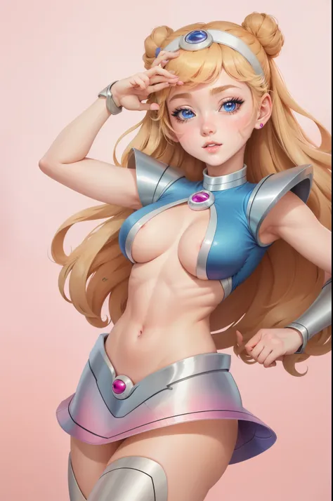 Yeux bleu pétillant, gros cul, topless, MILF, vraiment gros boobasterpiece, anime girl avec de gros seins et gros mamelon qui pointe, séduisante fille d’anime, Ilya Kuvshinov. 4 km, [ Art numérique 4 km ]!!, Style Anime 3D réaliste, Jolie fille d’anime, Ar...