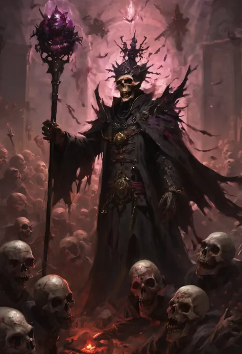 a necromancer with the power to control swarms of undead creatures. the carrion king raises armies of zombies, skeletons, and ot...