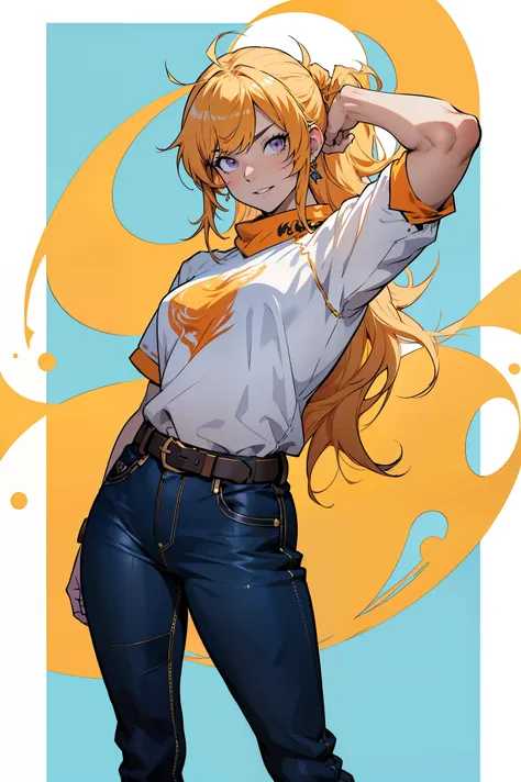 yang xiao long, ((melhor qualidade)), ((obra-prima)), (altamente detalhado:1.3), a young woman with a mischievous and sexy expre...