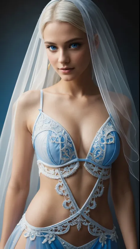 8k full body shot of beautiful white-haired 20 year old , (intricate, barely any clothes:1.2, extremely translucent lingery:1.4), intricate, beautifull face, elegant, highly detailed, digital hyperrealistic photography, hyperrealistic photography filigree,...