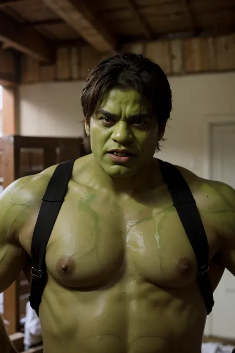 Hulk in indian holi style