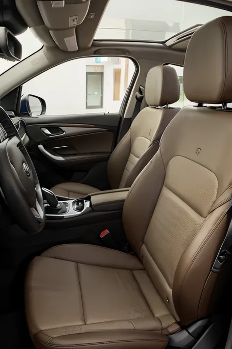 interior of kia sportage x line, seat with latte color