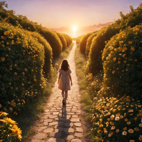 octano, heaven, paisagem, 1girl "alexandra daddario", perto de flores brancas，e o sol brilhava intensamente，the light from the b...